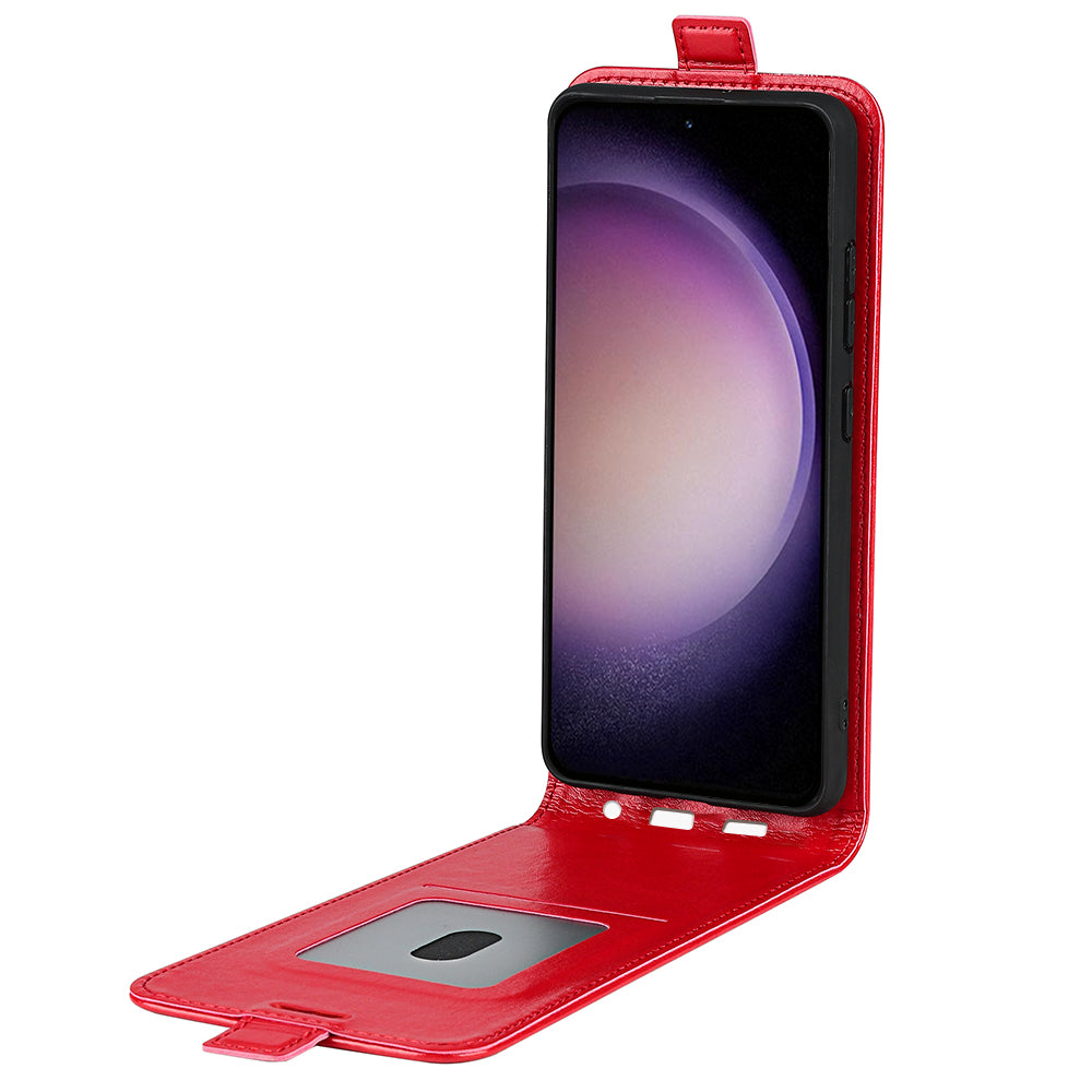 For Samsung Galaxy S23 FE Vertical Flip PU Leather Phone Case Card Holder Drop-proof Cover For Samsung Galaxy S23 FE Vertical Flip PU Leather Phone Case Card Holder Drop-proof Cover